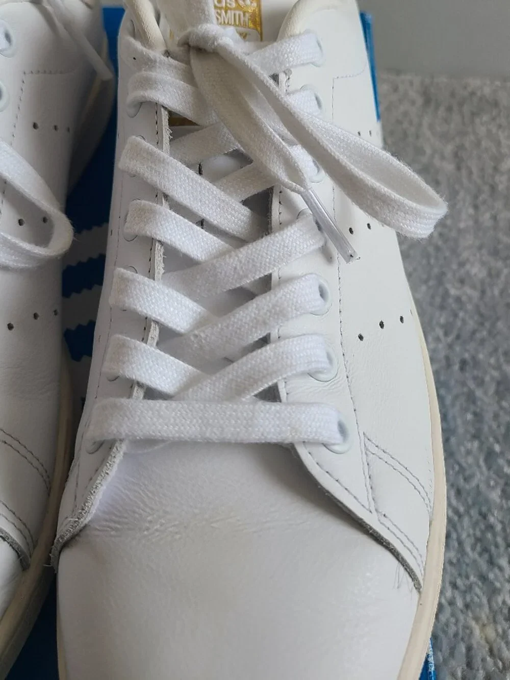 Adidas Stan Smith Tennis Shoes - Cloud White/Wonder White - Men's Size 8